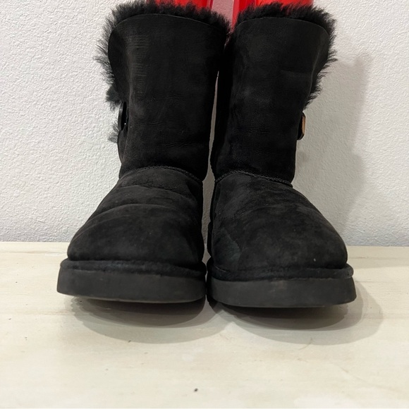 Ugg Black Suede Bailey Button Boots - Picture 5 of 9